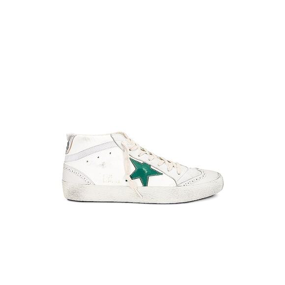 Golden Goose White Leather Mid Star Sneaker Size 8 - Picture 1 of 6
